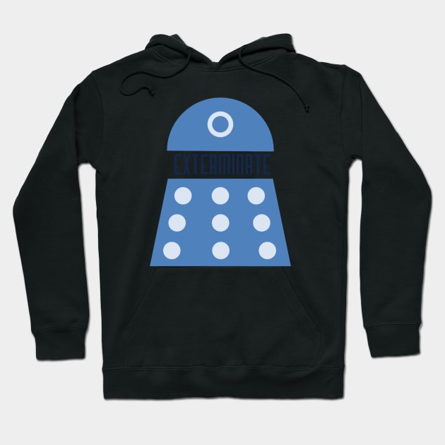 Dalek (blue) Hoodie by _Eleanore_